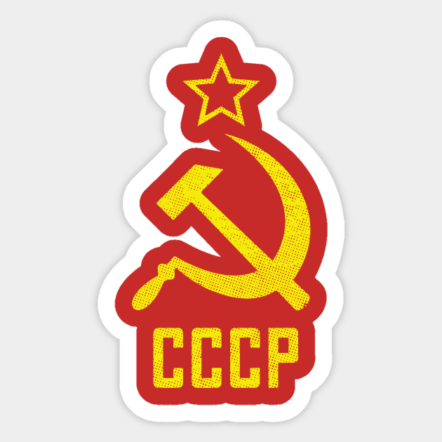 CCCP T-Shirt Sticker by dumbshirts